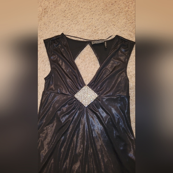 Homecoming Cocktail black shimmer dress by Guess size medium - Picture 2 of 5